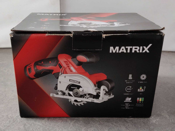 Matrix accu cirkelzaagmachine AKCS 12 – foto 3 – kavel bij XL Auctions