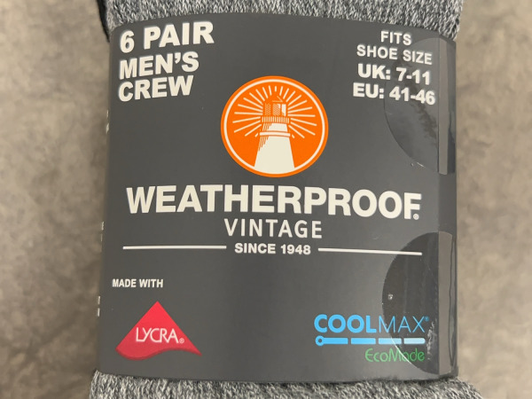 4x Weatherproof Vintage sokken 6-paar maat 41-46 grijs – foto 4 – kavel bij XL Auctions