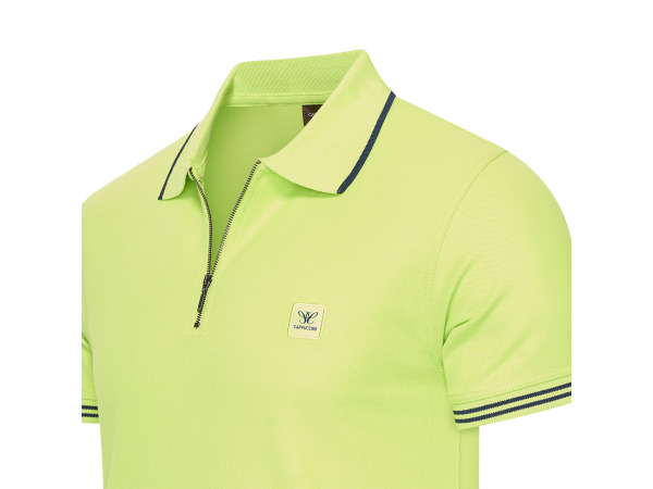 Cappuccino Italia Polo Zip Polo Torino Lime - M – foto 2 – kavel bij XL Auctions