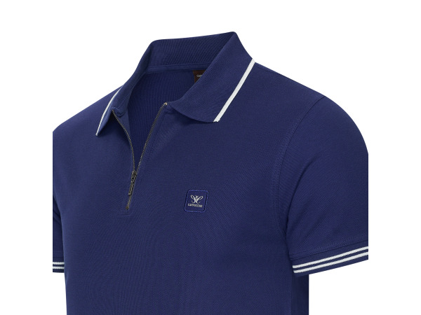 Cappuccino Italia Polo Zip Polo Torino Navy - XL – foto 2 – kavel bij XL Auctions