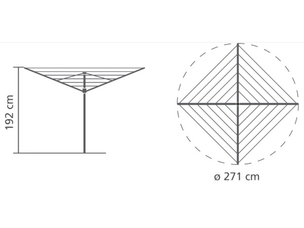 Brabantia Topspinner Droogmolen - 40 m – foto 2 – kavel bij XL Auctions