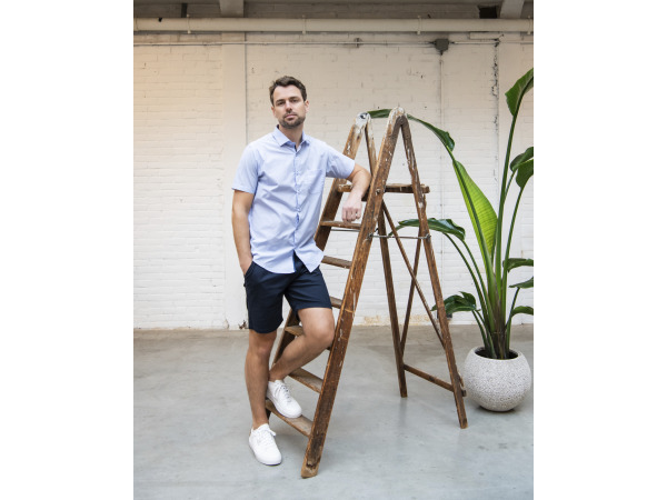 Cappuccino Italia Heren Palermo Overhemd Korte Mouw Sky Blauw - L – foto 2 – kavel bij XL Auctions