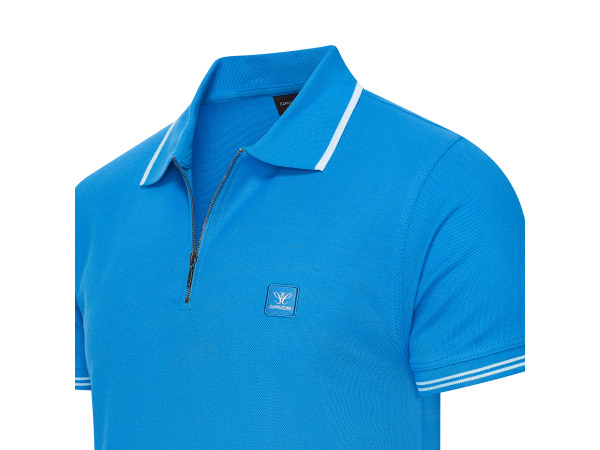 Cappuccino Italia Polo Zip Polo Torino Royal - XL – foto 2 – kavel bij XL Auctions