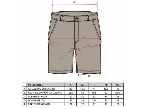 Cappuccino Italia Chino Short Sand - XXL – foto 3 – kavel bij XL Auctions