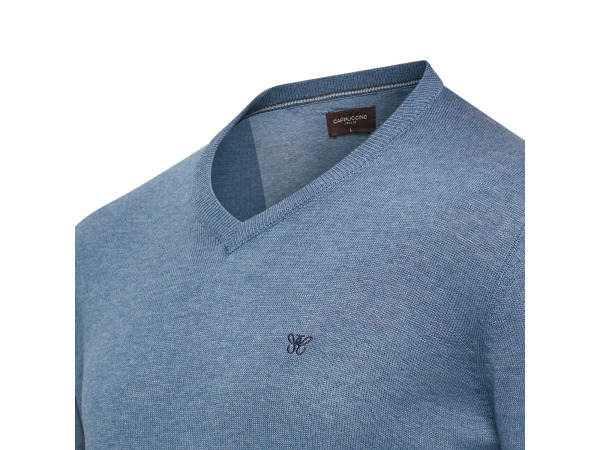 Cappuccino Italia Salerno Pullover Steel Blauw - M – foto 2 – kavel bij XL Auctions