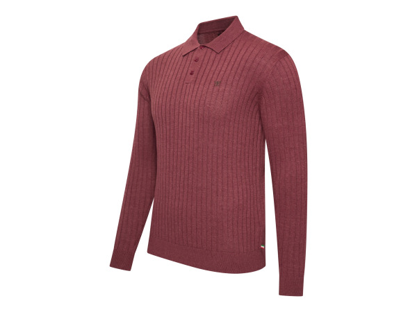 Cappuccino Italia Massa Knit Polo Burgundy - L – foto 2 – kavel bij XL Auctions