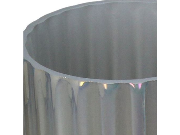 HD Collection Vaas Glas Grijs 12,5x12,5x23cm – foto 2 – kavel bij XL Auctions
