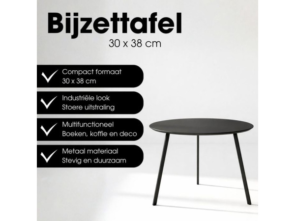 Mica Decorations Seatle Bijzettafel H30 x Ø38 cm – foto 2 – kavel bij XL Auctions