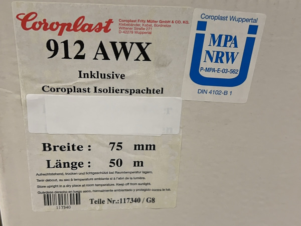8x Coroplast aluminium tape - folie (75mm × 50m) 912 AWX – foto 4 – kavel bij XL Auctions