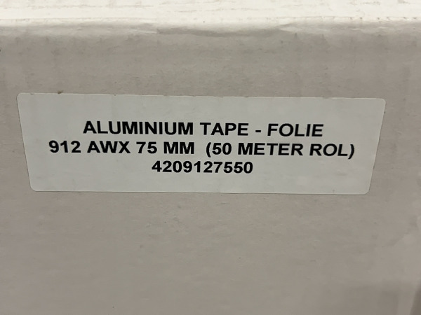 8x Coroplast aluminium tape - folie (75mm × 50m) 912 AWX – foto 5 – kavel bij XL Auctions