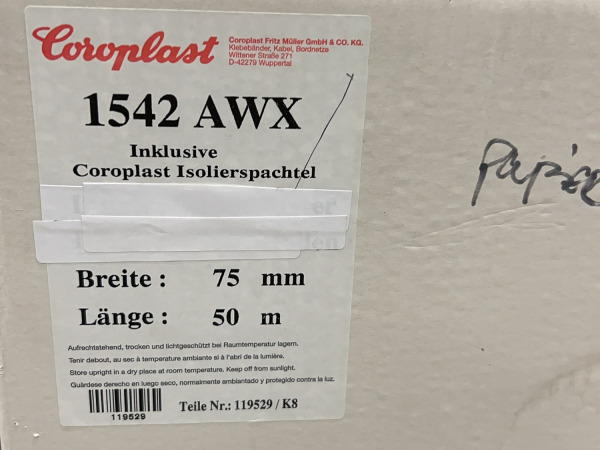 6x Coroplast aluminium tape - papier (75mm × 50m) 1542 AWX – foto 4 – kavel bij XL Auctions