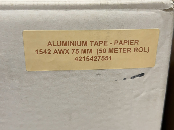 6x Coroplast aluminium tape - papier (75mm × 50m) 1542 AWX – foto 5 – kavel bij XL Auctions