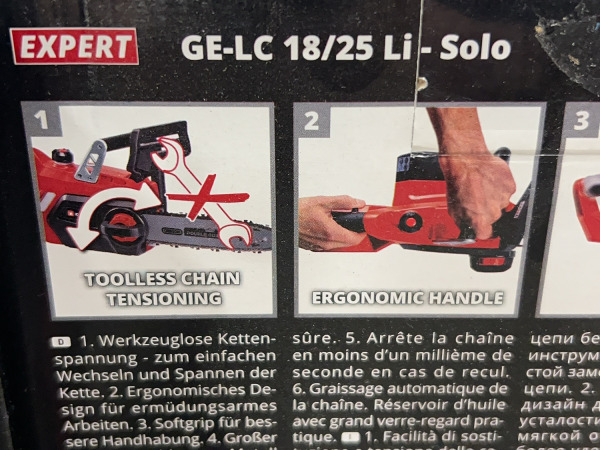 Einhell accu kettingzaag 18V body GE-LC 18/25 Li-Solo – foto 6 – kavel bij XL Auctions
