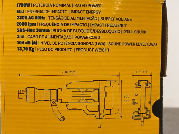 Vito sloophamer 1700W Pro-Power – foto 6 – kavel bij XL Auctions