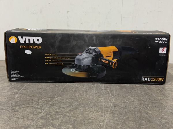 Vito haakse slijper ø230mm 2200W Pro-Power – foto 2 – kavel bij XL Auctions