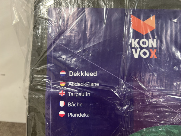 Konvox dekkleed 10x15m 150gr/m2 groen – foto 3 – kavel bij XL Auctions