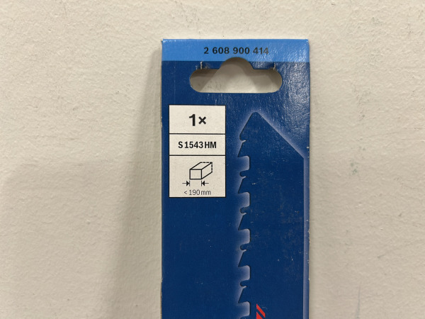5x Bosch Expert reciprozaagblad S1543HM Hollow Brick – foto 2 – kavel bij XL Auctions