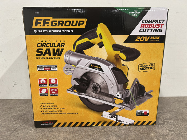 FF Group accu cirkelzaag 20V Plus body CCS 165-BL – foto 2 – kavel bij XL Auctions