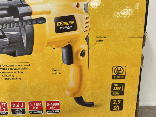 FF Group boorhamer SDS Plus 850W RH 2-26 Plus – foto 8 – kavel bij XL Auctions
