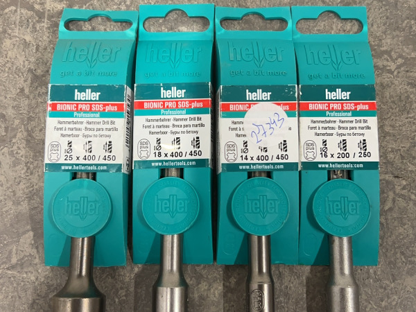 Heller boor set 4-delig SDS-Plus Bionic Pro – foto 2 – kavel bij XL Auctions
