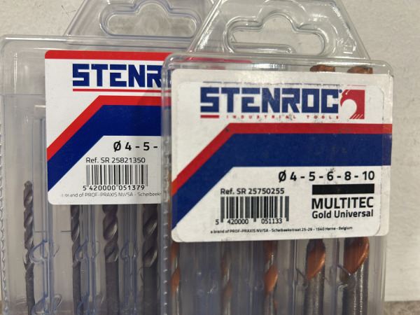 Stenroc borensets ø4-10mm diverse 4-delig – foto 5 – kavel bij XL Auctions