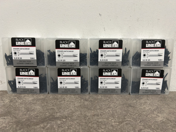 Blackline spaanplaatschroef zwart met snijpunt set 44-delig – foto 4 – kavel bij XL Auctions