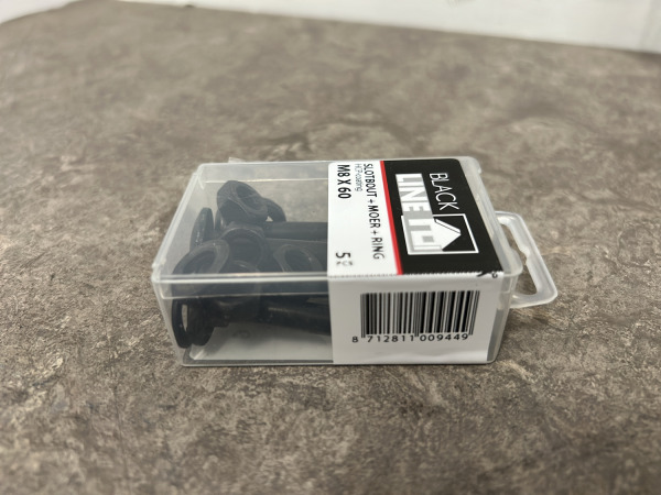 Blackline slotbouten met moer en sluitring set 48-delig – foto 5 – kavel bij XL Auctions
