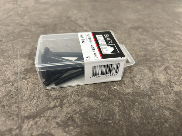Blackline slotbouten met moer en sluitring set 48-delig – foto 7 – kavel bij XL Auctions