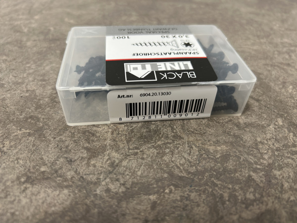 Blackline spaanplaatschroef zwart met snijpunt set 44-delig – foto 9 – kavel bij XL Auctions