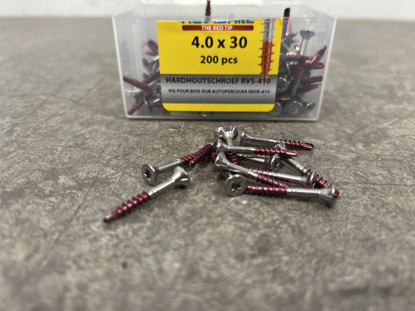 9x Rotadrill hardhoutschroef ø4×30mm RVS-410 TX20 200-delig – foto 4 – kavel bij XL Auctions
