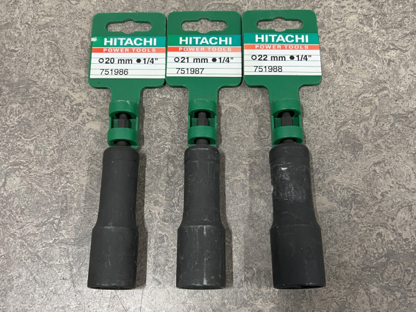 Hitachi dopsleutel-set met 1/4" bitopname 6-delig – foto 5 – kavel bij XL Auctions