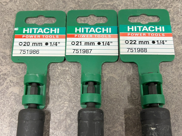 Hitachi dopsleutel-set met 1/4" bitopname 6-delig – foto 6 – kavel bij XL Auctions