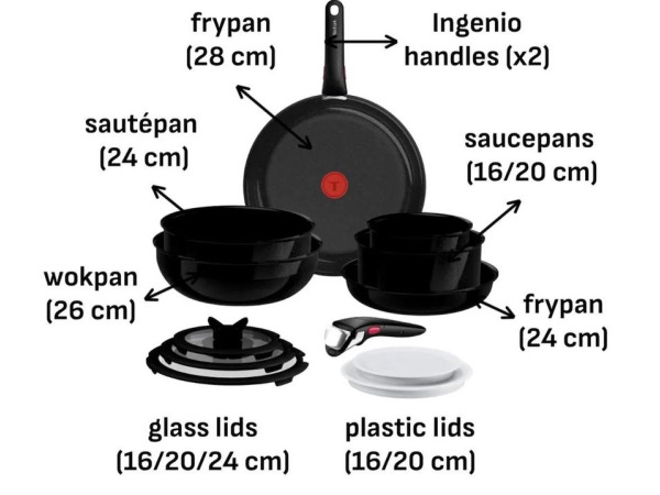Tefal Ingenio Excellence Ceram - Pannenset - 13-delig – foto 2 – kavel bij XL Auctions
