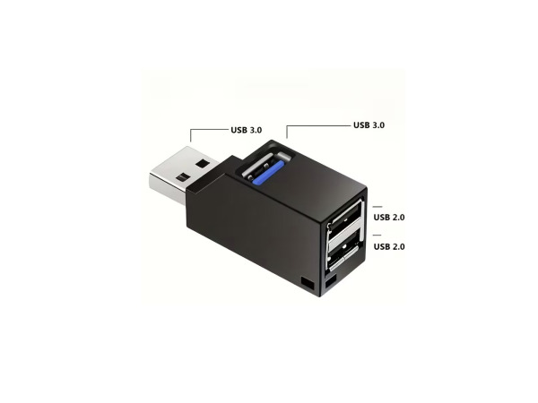 Hoge-Snelheid USB 3.0 Hub Adapter – 3 Poorten + Kaartlezer – foto 3 – kavel bij XL Auctions