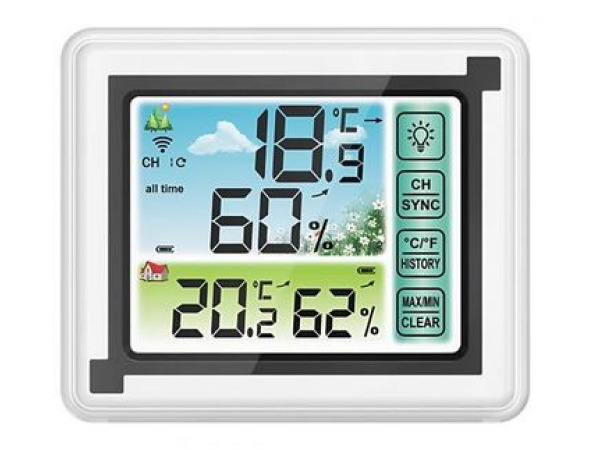 Draadloos weerstation met hygrometer en thermometer – foto 2 – kavel bij XL Auctions