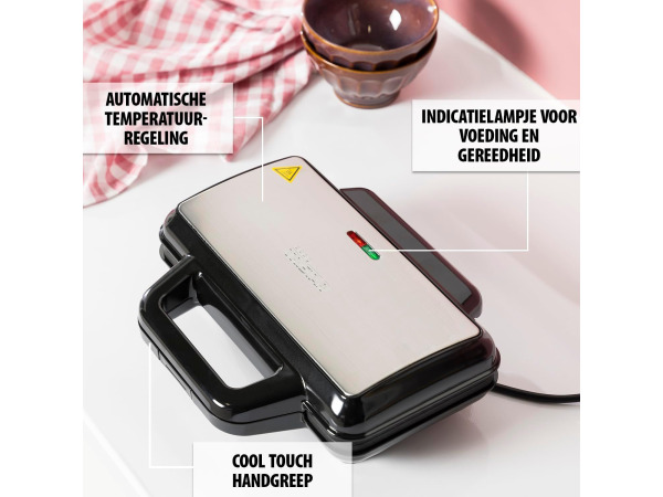 Tristar WF-1171 Wafelfriet maker - 1000 watt – foto 3 – kavel bij XL Auctions