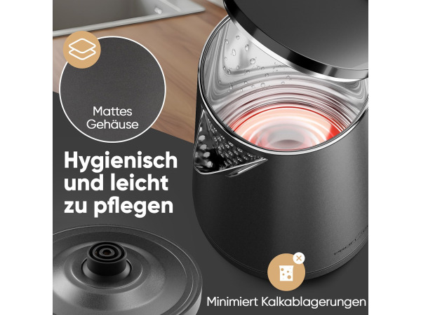 ProfiCook WK 1290 - Waterkoker - Grijs - 1.5Liter – foto 3 – kavel bij XL Auctions