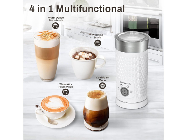 SIMPLETASTE Elektrische melkopschuimer 4-in-1 – foto 5 – kavel bij XL Auctions