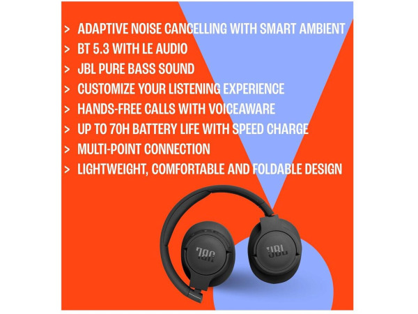 JBL Tune 770NC - Draadloze koptelefoon - Noise Cancelling – foto 3 – kavel bij XL Auctions
