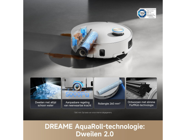 DREAME Aqua10 Ultra Roller Complete-robotstofzuiger 30000PA – foto 3 – kavel bij XL Auctions