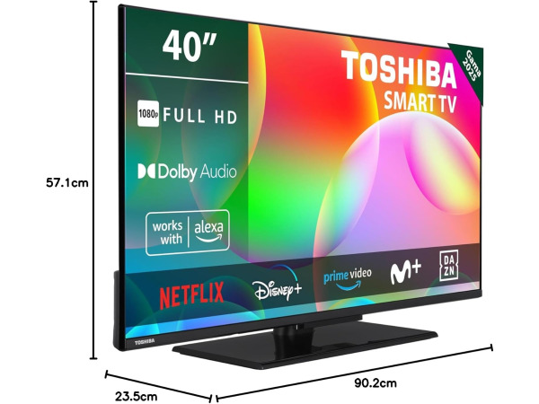(Schade) Toshiba 40LV3563DG 40 inch Smart TV - Full HD – foto 3 – kavel bij XL Auctions