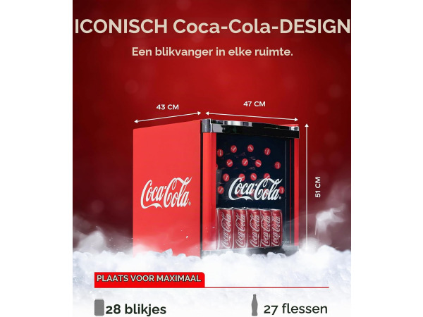 Coolcube Coca-Cola Drankenkoelkast 48L - 5 - 15 °C – foto 3 – kavel bij XL Auctions