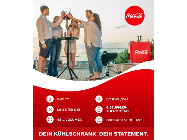 Coolcube Coca-Cola Drankenkoelkast 48L - 5 - 15 °C – foto 5 – kavel bij XL Auctions