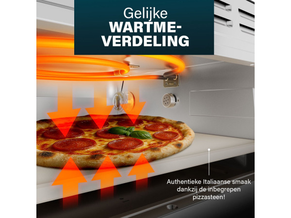 Princess 112780 Pizza Oven Pro Max - Tot 400°C - 2100W - 15L – foto 6 – kavel bij XL Auctions