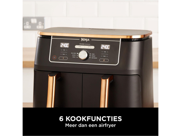 Ninja Foodi MAX Dual Zone Airfryer 9,5L (Schade) – foto 10 – kavel bij XL Auctions