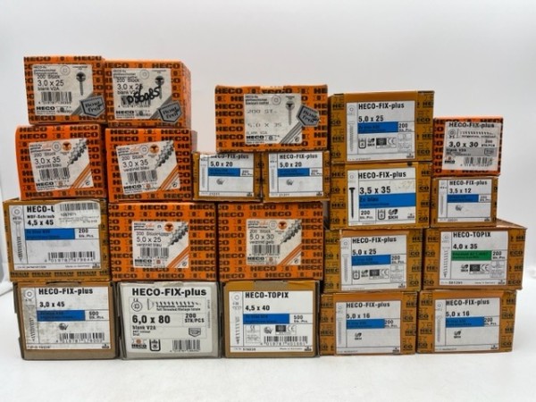 Heco Schroeven 4800 Stuks Mix Van 21 Doosjes