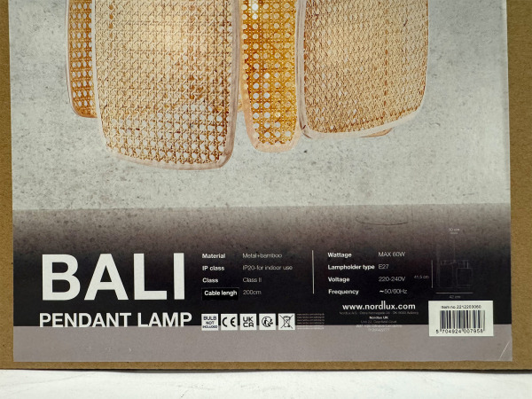 2x Nordlux Bali pendant - hanglamp – foto 3 – kavel bij XL Auctions