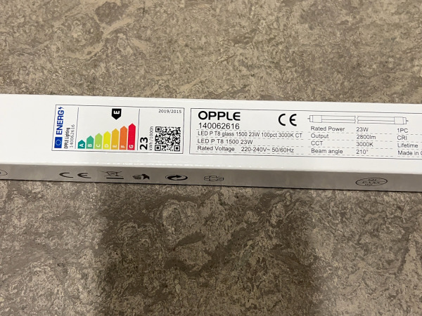 6x Opple LED-buis 3000K Performer 1500 T8 23W – foto 2 – kavel bij XL Auctions