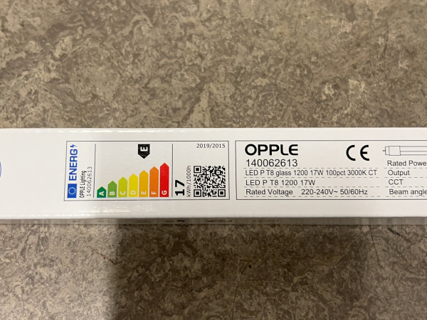6x Opple LED-buis 3000K Performer 1200 T8 17W – foto 2 – kavel bij XL Auctions