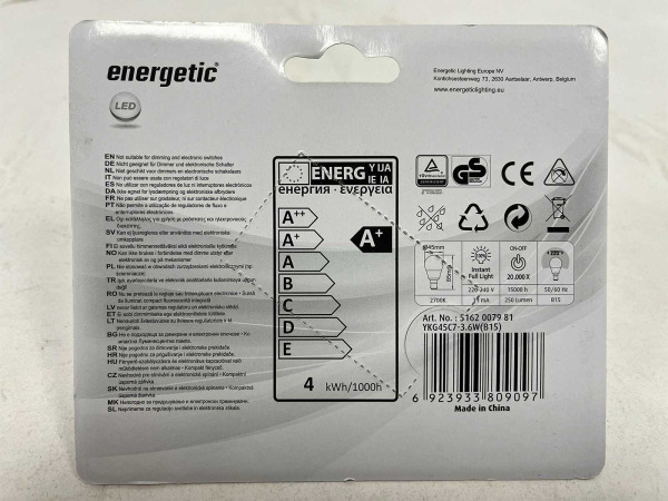 60x Energetic LED-lamp B15 – foto 2 – kavel bij XL Auctions